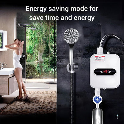 🔥 Thermostatischer Durchlauferhitzer – Kompakt & energieeffizient – Perfekt für Dusche, Waschbecken oder Küche – konstante Wassertemperatur, einfache Installation 💧