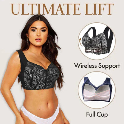 Der Muttertagsverkauf ist da!！！🔥Kostenloser Versand🌟Ultimate Lift Stretch Full Shape Seamless Lace Bra (3 PCS)