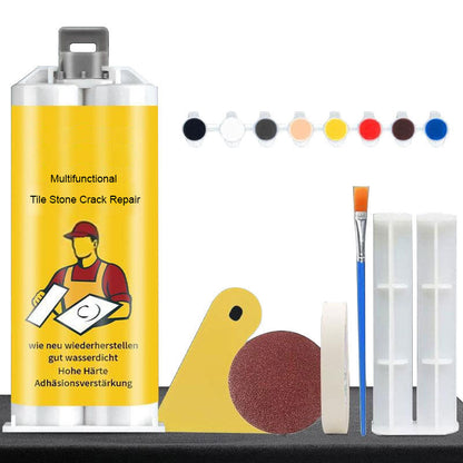 💥🔧🛡️Multifunktionale Reparatursets für Risse in Fliesen und Steinen🌧️🏡🧱