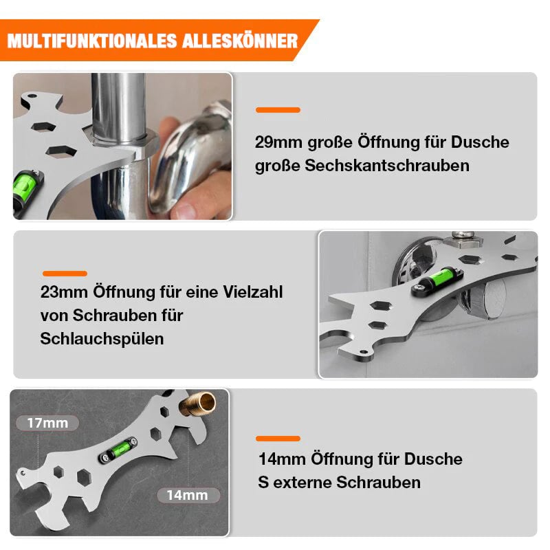 🔥Zeitlich begrenzt 50 % Rabatt🔥Multifunktionale Winkelschlüssel