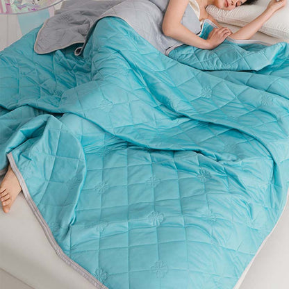 🛏️ NUR FÜR BEGRENZTE ZEIT: 50 % RABATT! 💥 Atmungsaktive, bedruckte, waschbare Sommer-Kühlbettdecke – beidseitig verwendbar, aus Q-Max-Gewebe, hypoallergen ✨