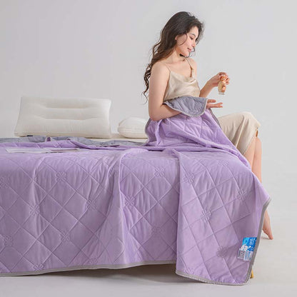 🛏️ NUR FÜR BEGRENZTE ZEIT: 50 % RABATT! 💥 Atmungsaktive, bedruckte, waschbare Sommer-Kühlbettdecke – beidseitig verwendbar, aus Q-Max-Gewebe, hypoallergen ✨