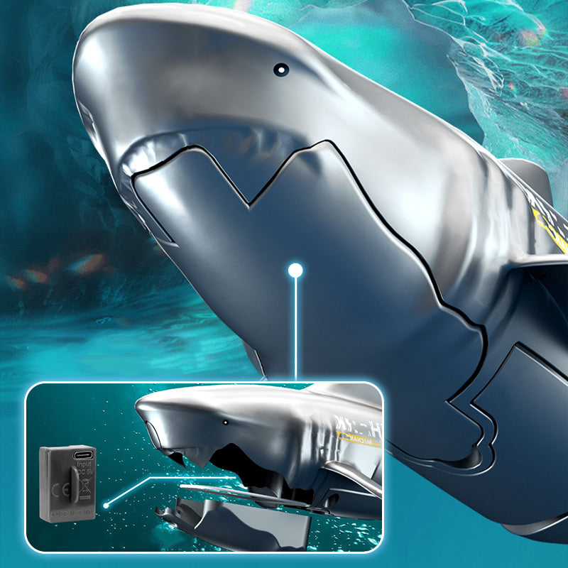 🦈 JETZT 50 % RABATT! 🌊 Ferngesteuerter Tauchhai – Realistische Schwimmbewegungen & wasserdicht – Interaktives Badespielzeug für Kinder 🎁