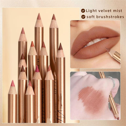💄 LIMITED-TIME 50% RABATT! ✨ Lipliner-Stift-Set – 12 Farben, Wischfest, Matt ✨