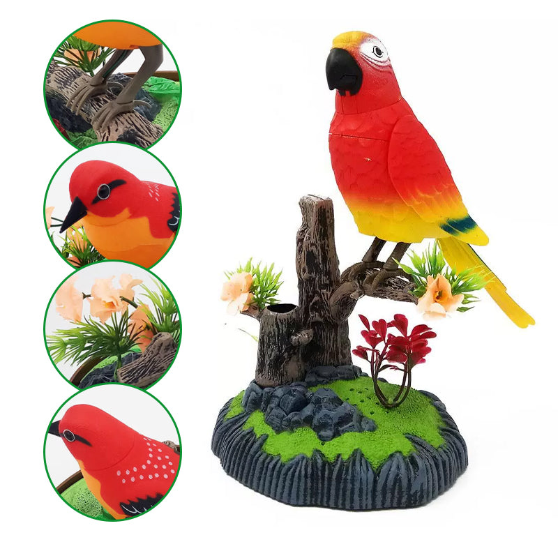 🐦🥰Interaktives Spielzeug mit sprachaktiviertem zwitscherndem Vogel