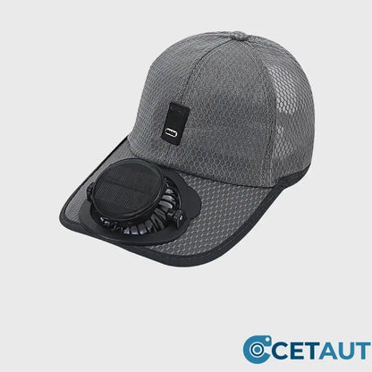 Baseballkappe mit Solarventilator – 360° drehbar, 16h Laufzeit, UPF50+ – ideal für Garten, Wandern & heiße Tage