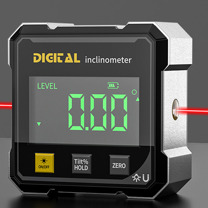 💥 50 % SPAREN! Magnetischer 4-Seiten-Winkelmesser mit Laser – Nur für kurze Zeit 🛠️