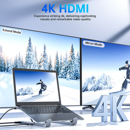 🖥️50 % Rabatt!⚡USB-C-Dockingstation und Laptop-Ständer mit 4K-HDMI