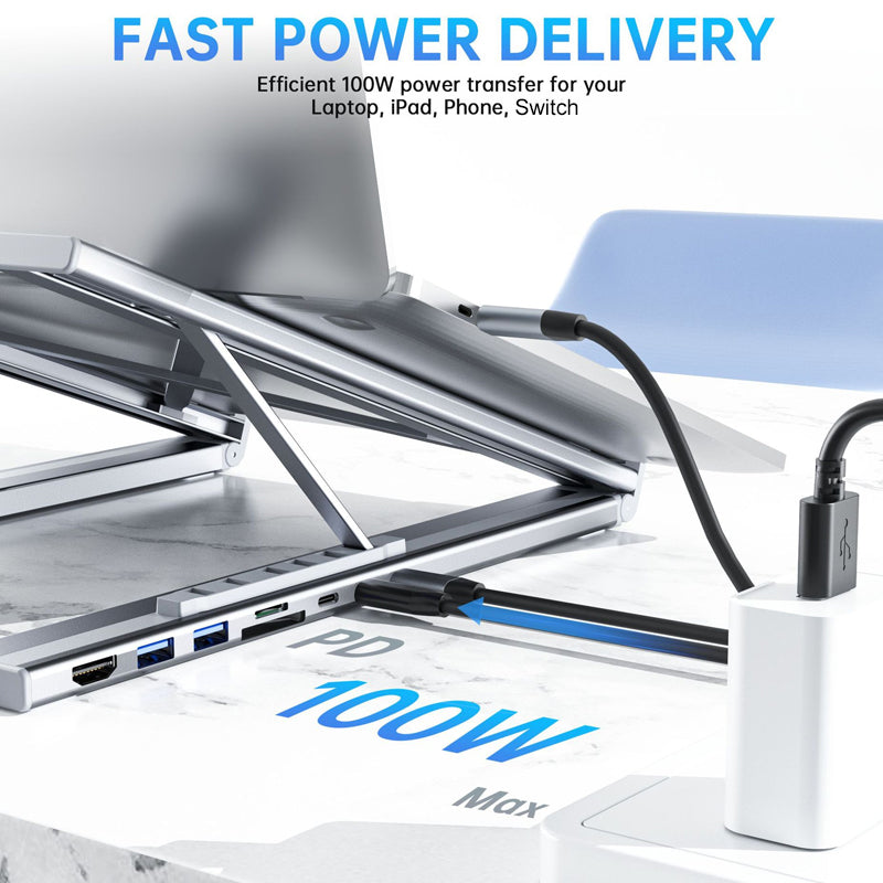 🖥️50 % Rabatt!⚡USB-C-Dockingstation und Laptop-Ständer mit 4K-HDMI