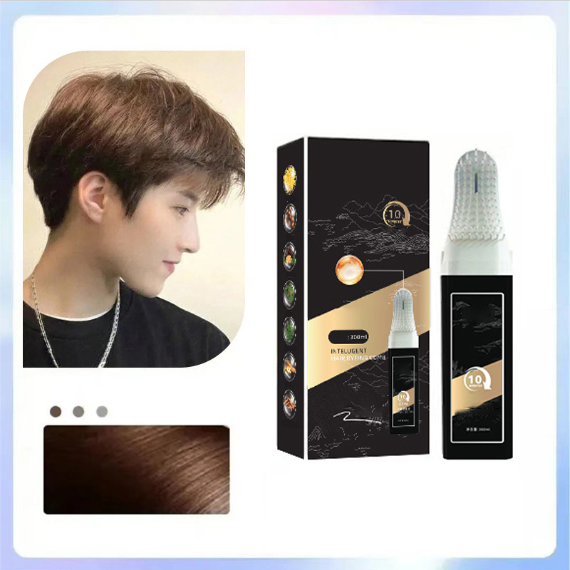 🔥Tragbarer, sicherer Haarfärbekamm & Shampoo
