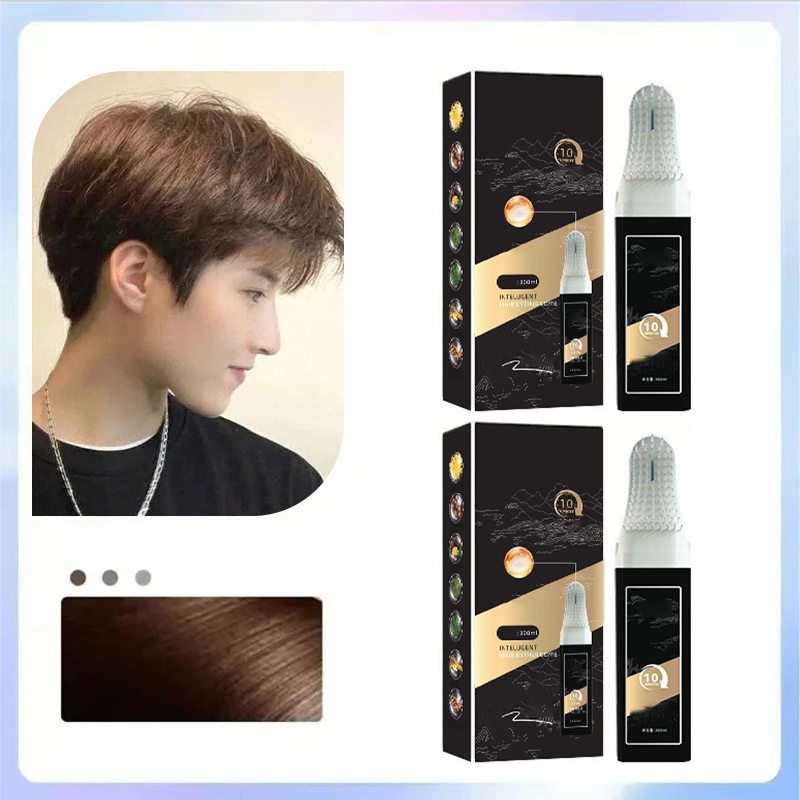🔥Tragbarer, sicherer Haarfärbekamm & Shampoo