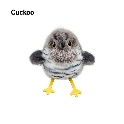 Lebensechtes interaktives Katzenspielzeug in Vogelform