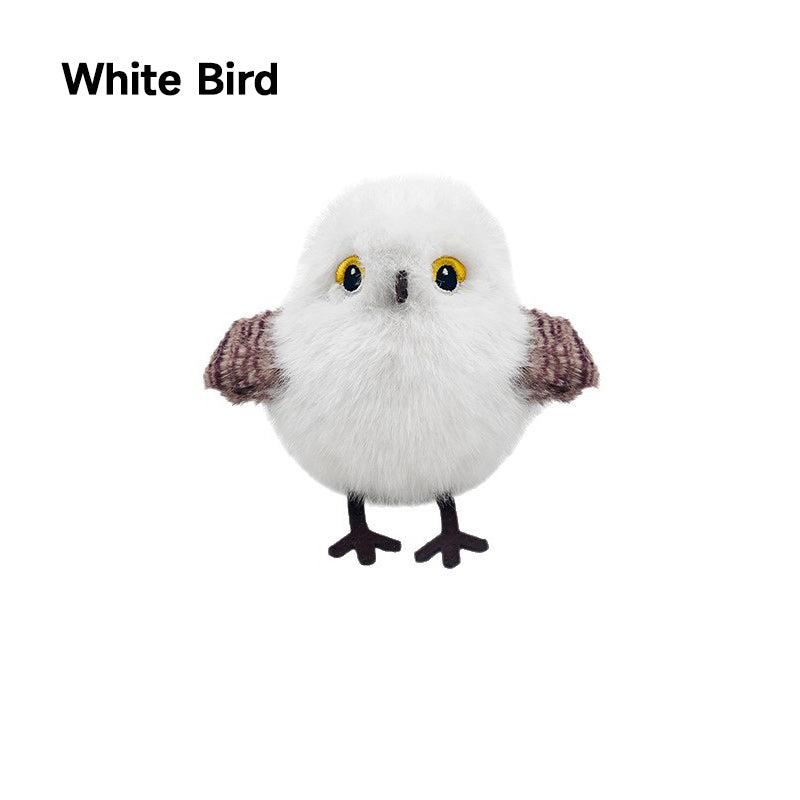 Lebensechtes interaktives Katzenspielzeug in Vogelform