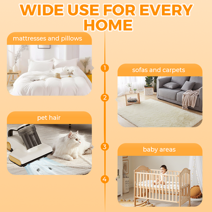 Leistungsstarker Matratzensauger