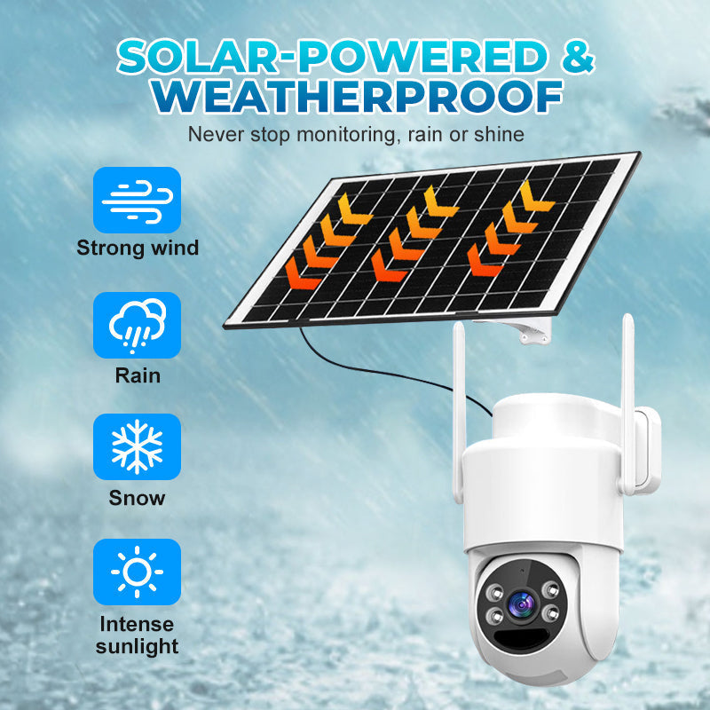 📦 4G LTE Solar-Sicherheitskamera für den Außenbereich, ohne WLAN, 4MP HD Farb‑Nachtsehen, kontinuierliche Stromversorgung, KI‑Erkennung, bidirektionales Audio, wasserdicht nach IP65, CCTV, keine Kabelinstallation