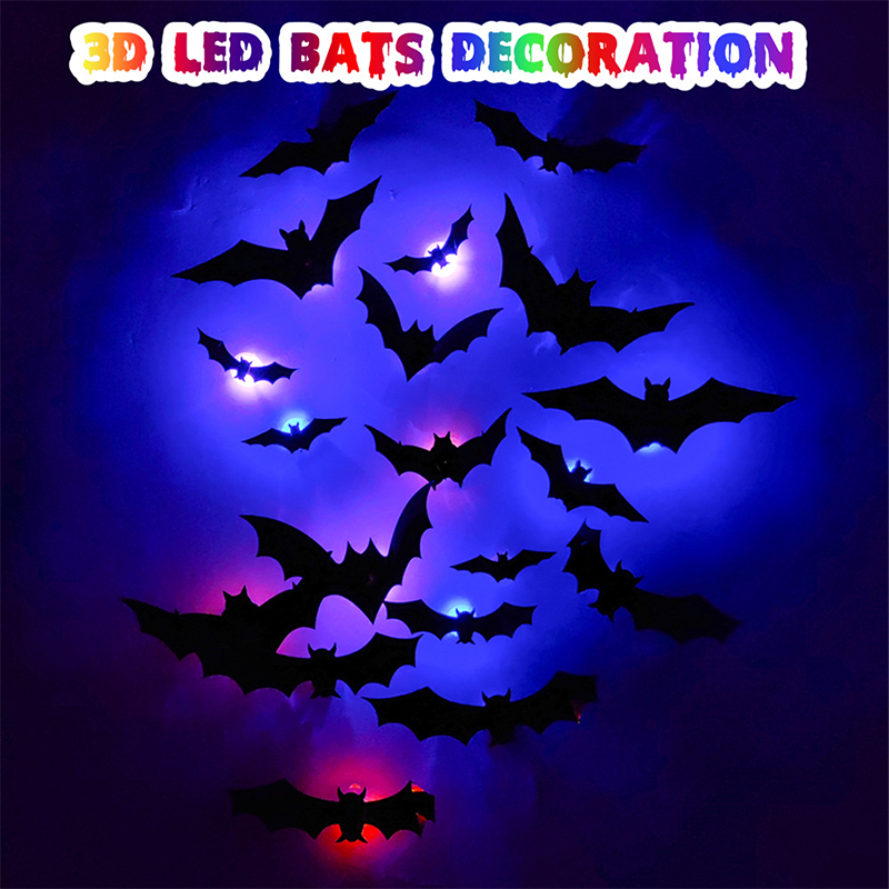 🦇Halloween-Dekoration: 3D-LED-Wandleuchte in Fledermausform