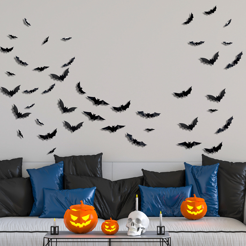 🦇Halloween-Dekoration: 3D-LED-Wandleuchte in Fledermausform