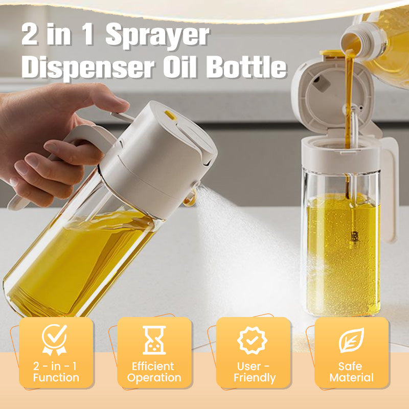 2 in 1 Sprüher & Spender Ölflasche