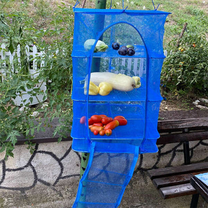 Mehrzweck-Wäscheständer aus Netzgewebe, faltbar, mit Haken
