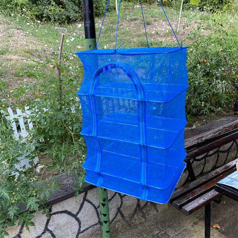 Mehrzweck-Wäscheständer aus Netzgewebe, faltbar, mit Haken