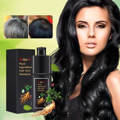 🥳HEISSER SALE 2026🥳💞50.000+ VERKAUFT!👵❤️  Pflanzliche Inhaltsstoffe Haarfärbemittel Shampoo – Schwarz