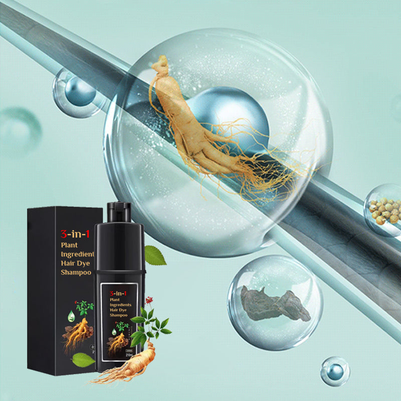 🥳HEISSER SALE 2026🥳💞50.000+ VERKAUFT!👵❤️  Pflanzliche Inhaltsstoffe Haarfärbemittel Shampoo – Schwarz