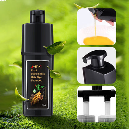 🥳HEISSER SALE 2026🥳💞50.000+ VERKAUFT!👵❤️  Pflanzliche Inhaltsstoffe Haarfärbemittel Shampoo – Schwarz