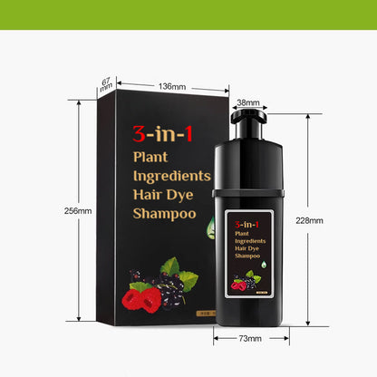 🥳HEISSER SALE 2026🥳💞50.000+ VERKAUFT!👵❤️  Pflanzliche Inhaltsstoffe Haarfärbemittel Shampoo – Schwarz