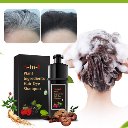 🥳HEISSER SALE 2026🥳💞50.000+ VERKAUFT!👵❤️  Pflanzliche Inhaltsstoffe Haarfärbemittel Shampoo – Schwarz