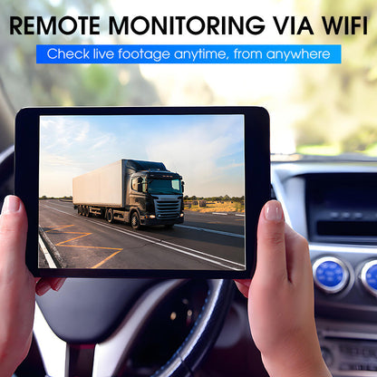 🚛🔥 ANGEBOT! Kabelloses 1080p HD-Rückfahrkamerasystem mit 7-Zoll-Bildschirm – Splitscreen, Loop-Aufnahme, passend für LKW, Wohnmobil und Anhänger!