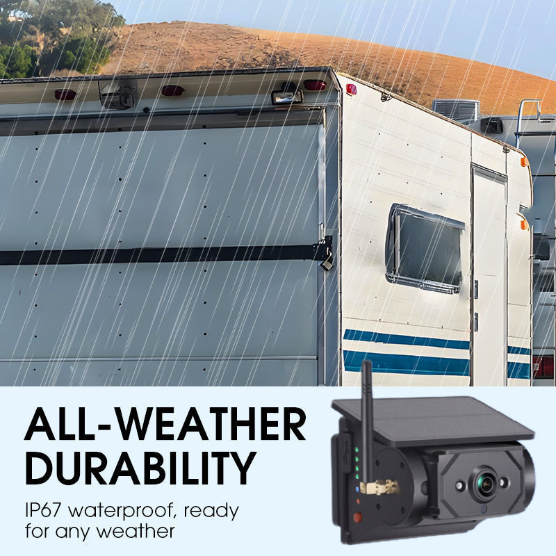 🚛🔥 ANGEBOT! Kabelloses 1080p HD-Rückfahrkamerasystem mit 7-Zoll-Bildschirm – Splitscreen, Loop-Aufnahme, passend für LKW, Wohnmobil und Anhänger!