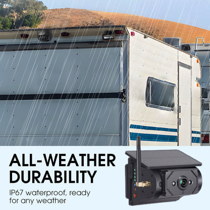 🚛🔥 ANGEBOT! Kabelloses 1080p HD-Rückfahrkamerasystem mit 7-Zoll-Bildschirm – Splitscreen, Loop-Aufnahme, passend für LKW, Wohnmobil und Anhänger!