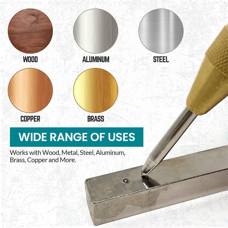 🔘 50 % RABATT! ⚡ Automatischer Körner – Präzise Markierung für Metall/Holz, federbelastet und mit einstellbarer Kraft 🛠️📏
