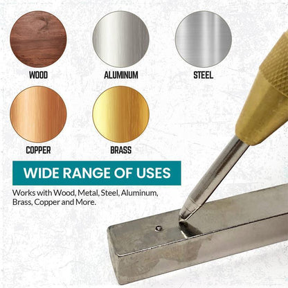 🔘 50 % RABATT! ⚡ Automatischer Körner – Präzise Markierung für Metall/Holz, federbelastet und mit einstellbarer Kraft 🛠️📏