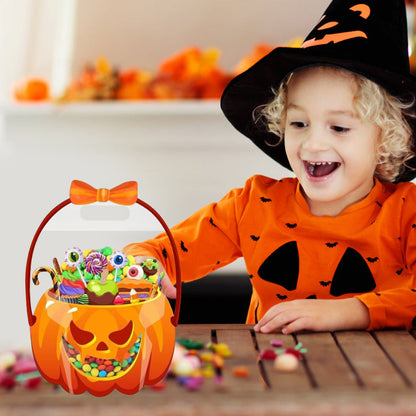 💥  🎃 Halloween-Geschenktüten – 10 Stück, transparentes Kürbis-Design. Mit Reißverschluss & stabilem Henkel. PP-Material. Perfekt für Trick-or-Treat & Party-Goodies 🍬