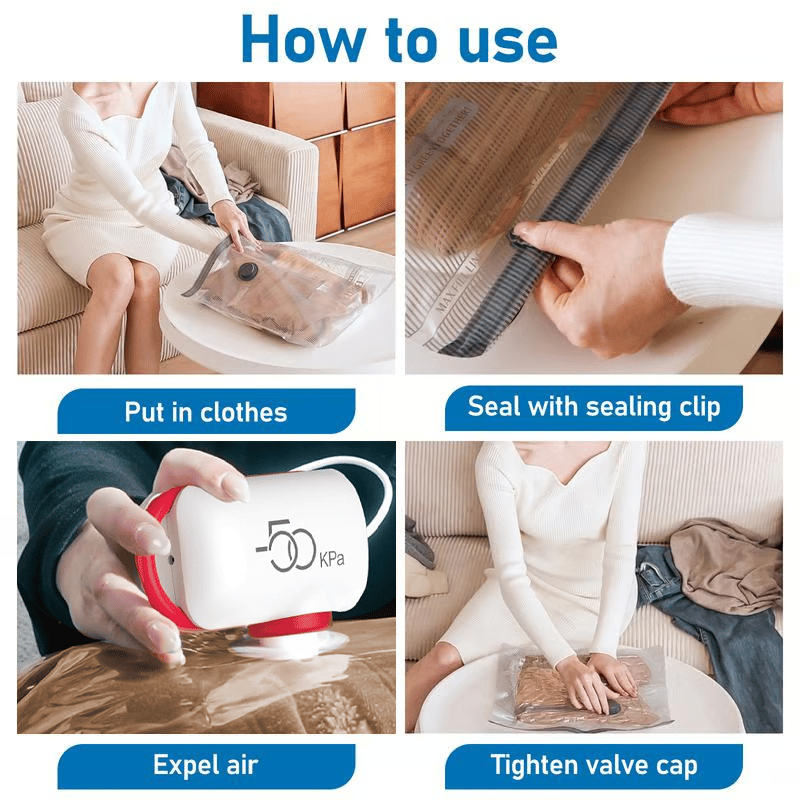 🧳🌼 9 Pack leichte Reisetaschen mit USB-Elektropumpe – Platzsparend, wiederverwendbar & perfekt für Reise, Umzug & Zuhause ✨