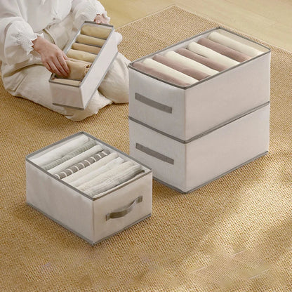 🔥 🎁7-Fächer-Kleiderorganizer für Schublade und Kleiderschrank
