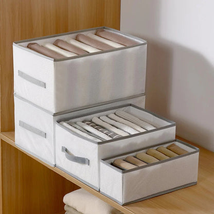 🔥 🎁7-Fächer-Kleiderorganizer für Schublade und Kleiderschrank