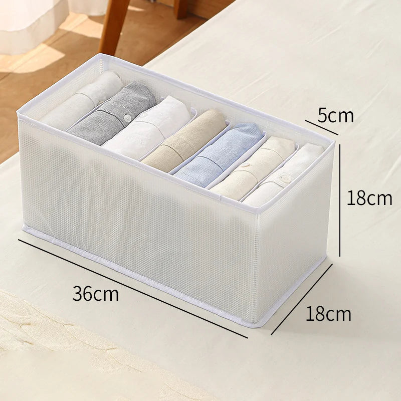🔥 🎁7-Fächer-Kleiderorganizer für Schublade und Kleiderschrank