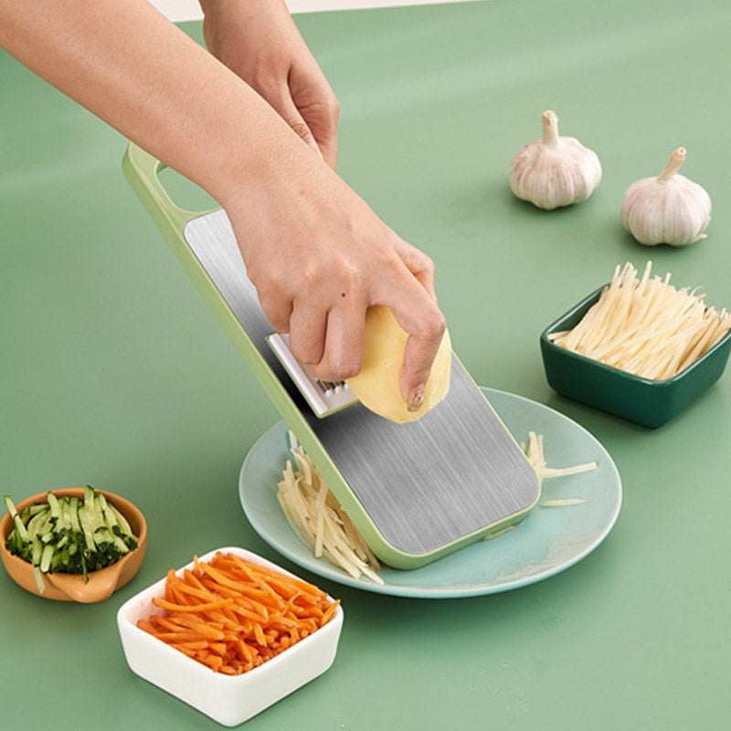 🔪 Multifunctional Kitchen Chopper with Hand Guard – 5 Blades, Non-Slip Base & Quick Vegetables Chopping 🥕⚠️📦