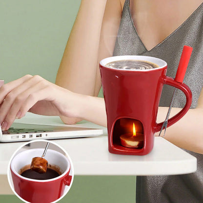 🍫Keramischer Schokoladenfondue-Becher