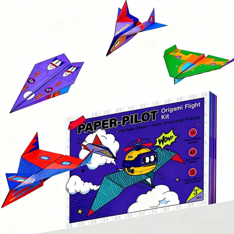 ✈️ ✨ Kreatives DIY-Papierfliegerset - Baue & Starte 10 Modelle, Pädagogisches STEM-Spielzeug für Kinder 6-12 Jahre 🧠🎯