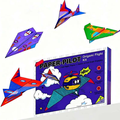 ✈️ ✨ Kreatives DIY-Papierfliegerset - Baue & Starte 10 Modelle, Pädagogisches STEM-Spielzeug für Kinder 6-12 Jahre 🧠🎯