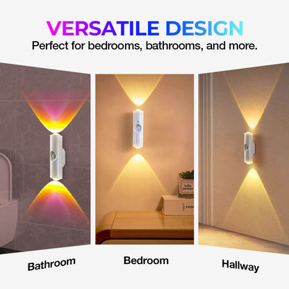 🌈 ✨ Magnetische RGB-Stimmungsleuchte mit Bewegungssensor – Individuelle Beleuchtung, die Sie erkennt! ✨Winter-Gehause-Atmosphäre im Handumdrehen!