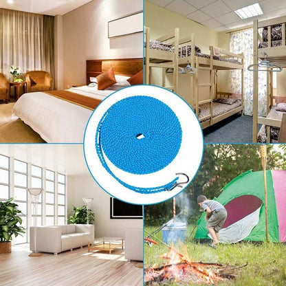🧺 50% RABATT! 🔥 Rutschfeste Wäscheleine – Langlebig & UV-beständig – Perfekt für Balkon, Garten oder Waschküche – hält Kleidung sicher an Ort und Stelle ☀️