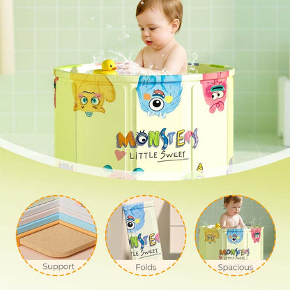Compact Foldable Bathtub for Adults ＆ Kids