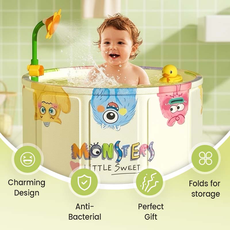 Compact Foldable Bathtub for Adults ＆ Kids