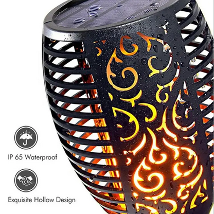 💫96 LED Solar-Gartenlampe – Feuerfackel-Design mit Bewegungssensor für Garten & Terrasse 🌞🏡