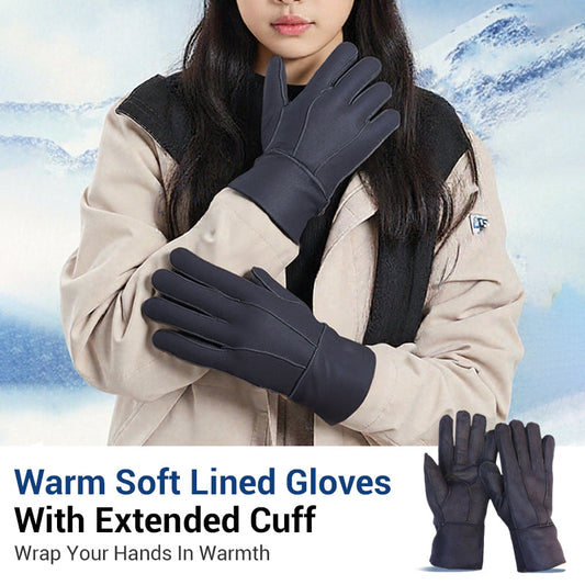 🔈60% Rabatt🧤Warme, weich gefütterte Handschuhe mit verlängerter Stulpe🔥