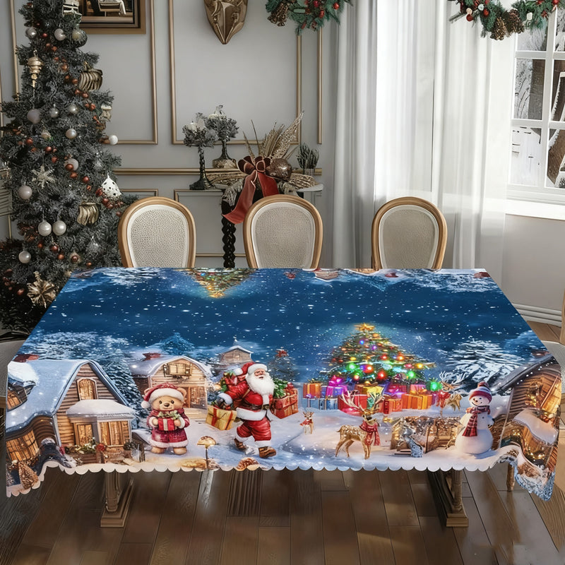 🔥Solange der Vorrat reicht 46 % Rabatt!🎉Stilvolle Tischdecke mit Weihnachtsmotiv